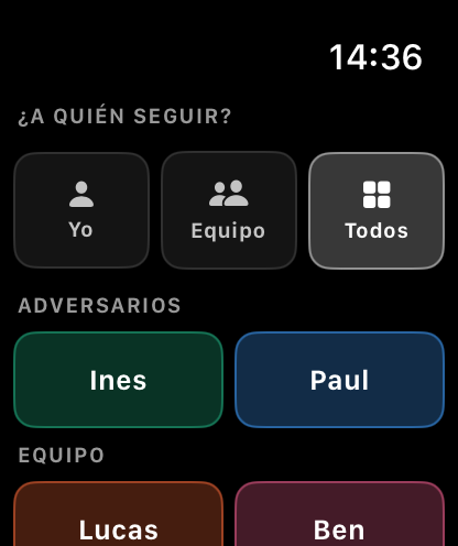 Choose who to track on Apple Watch