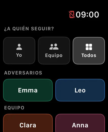 Choose who to track on Apple Watch