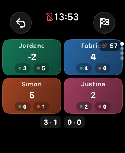 PadelRatio live tracking on Apple Watch