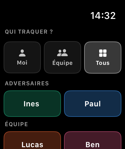 Choose who to track on Apple Watch