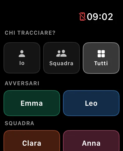 Choose who to track on Apple Watch