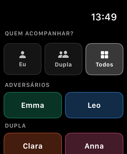 Choose who to track on Apple Watch
